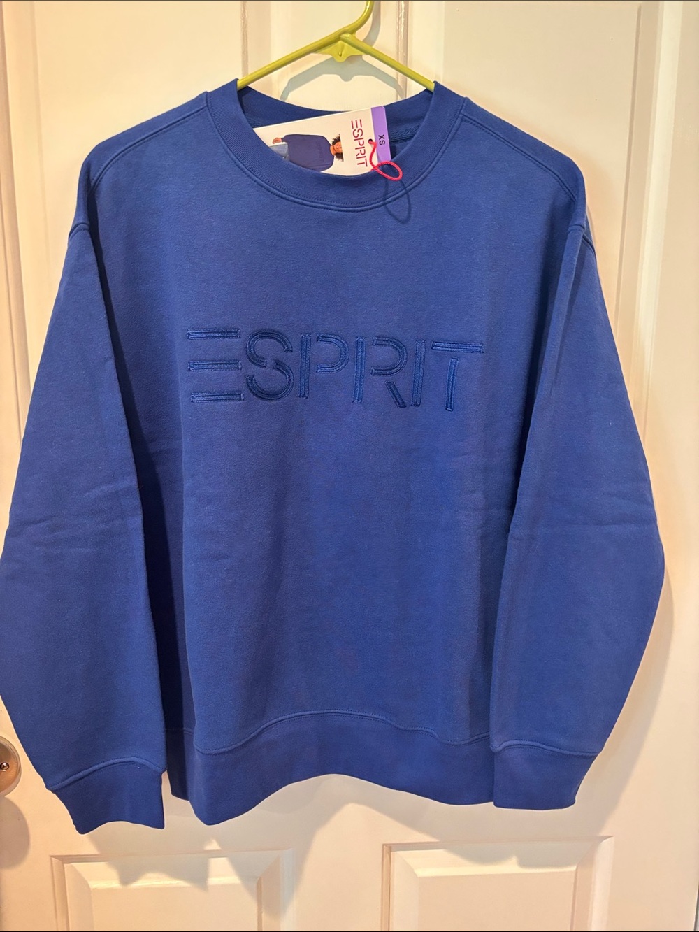 ESPRIT retro 80’s embroidered sweatshirt (Costco) XS NWT